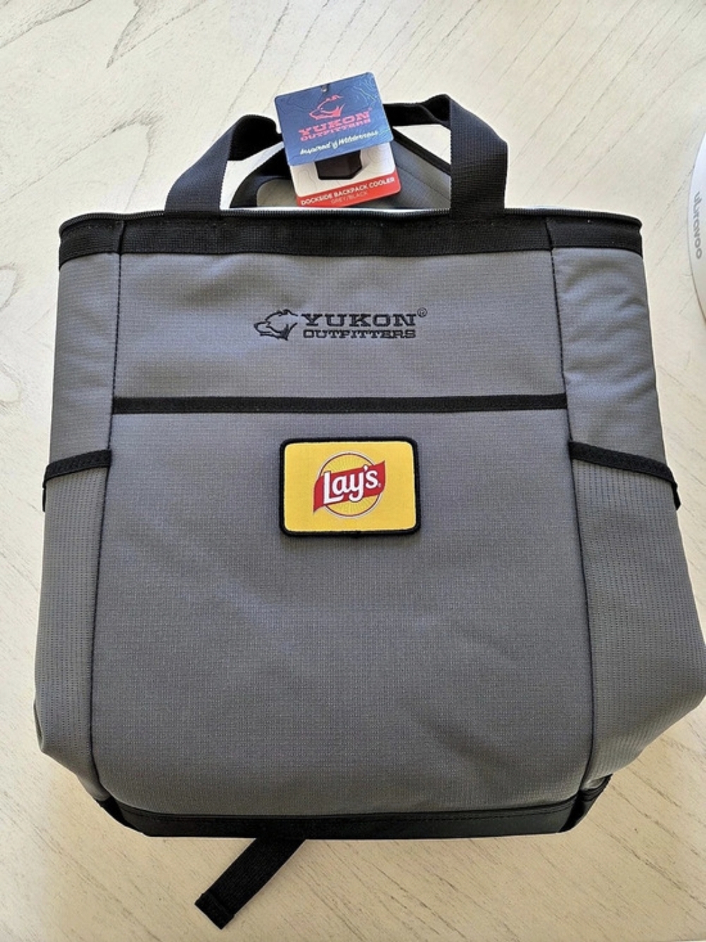 Yukon Outfitters x Lay's 30 Can Dockside Backpack Cooler Gray/Black NWT